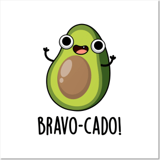 Bravo-cado Cute Avocado Pun Posters and Art